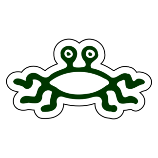 Flying Spaghetti Monster Sticker (Dark Green)